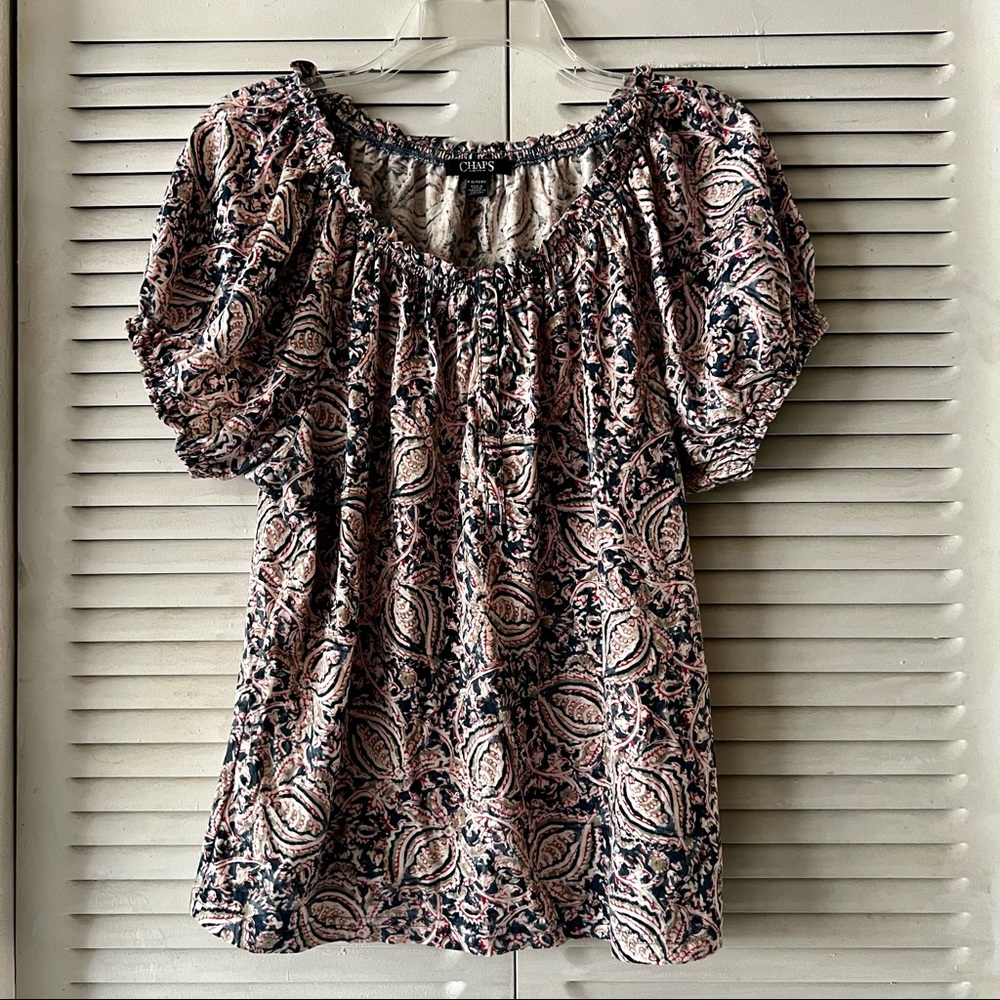 Chaps petite top
